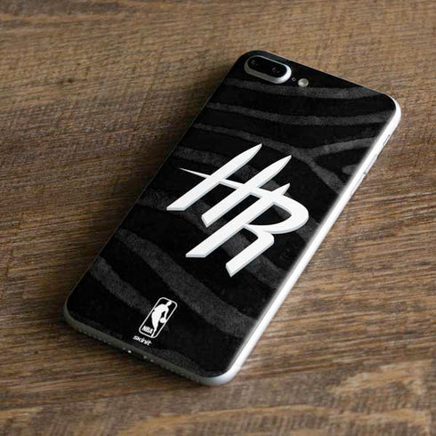 NBA Houston Rockets Black Animal Print iPhone 8 Plus Skin