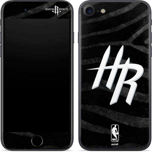 NBA Houston Rockets Black Animal Print iPhone 8 Skin