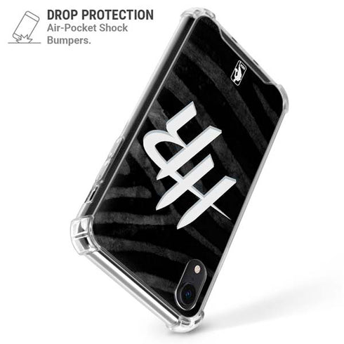 NBA Houston Rockets Black Animal Print iPhone XR Clear Case