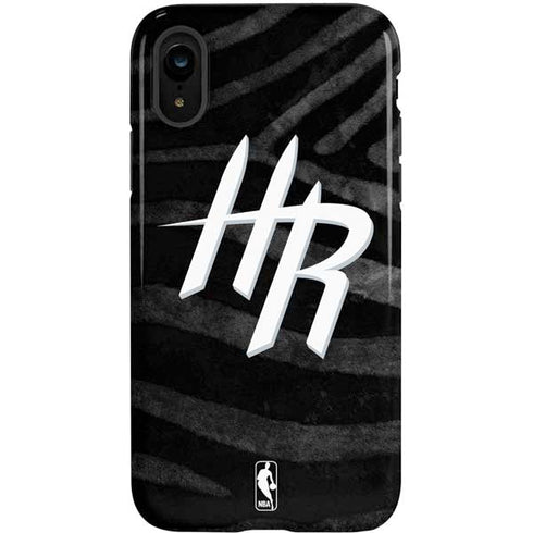 NBA Houston Rockets Black Animal Print iPhone XR Pro Case
