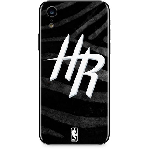NBA Houston Rockets Black Animal Print iPhone XR Skin