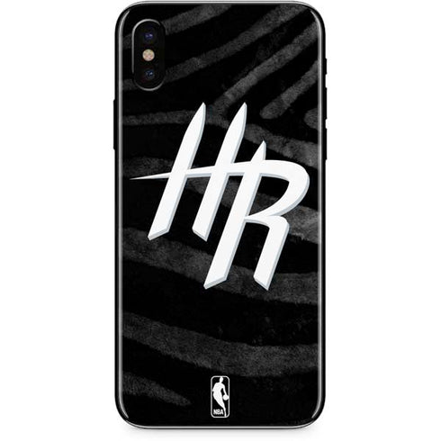 NBA Houston Rockets Black Animal Print iPhone XS Max Skin