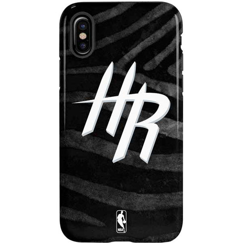 NBA Houston Rockets Black Animal Print iPhone XS Pro Case