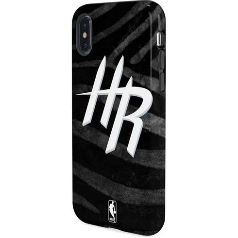 NBA Houston Rockets Black Animal Print iPhone XS Pro Case
