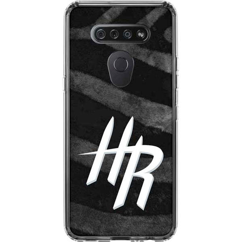 NBA Houston Rockets Black Animal Print LG K51/Q51 Clear Case