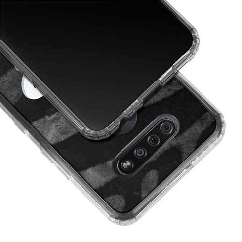 NBA Houston Rockets Black Animal Print LG K51/Q51 Clear Case