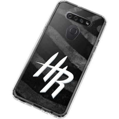 NBA Houston Rockets Black Animal Print LG K51/Q51 Clear Case