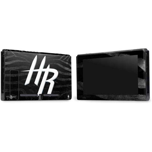 NBA Houston Rockets Black Animal Print Nintendo Switch Bundle Skin
