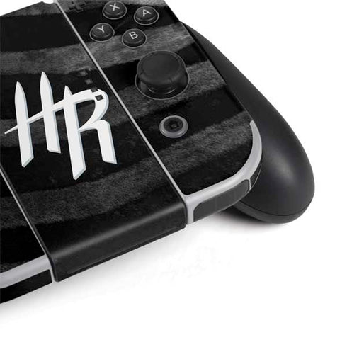 NBA Houston Rockets Black Animal Print Nintendo Switch OLED (2021) Skin