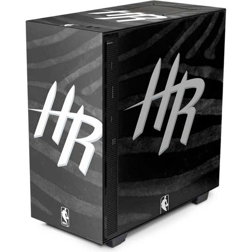 NBA Houston Rockets Black Animal Print NZXT H510 Compact ATX Mid-Tower Case Skin