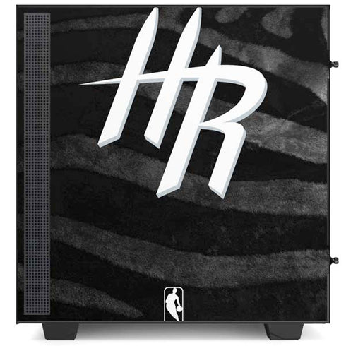 NBA Houston Rockets Black Animal Print NZXT H510 Compact ATX Mid-Tower Case Skin