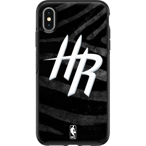 NBA Houston Rockets Black Animal Print Otterbox Symmetry iPhone Skin