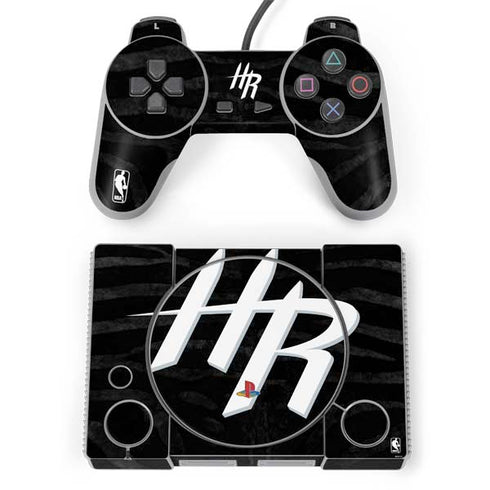NBA Houston Rockets Black Animal Print PlayStation Classic Bundle Skin