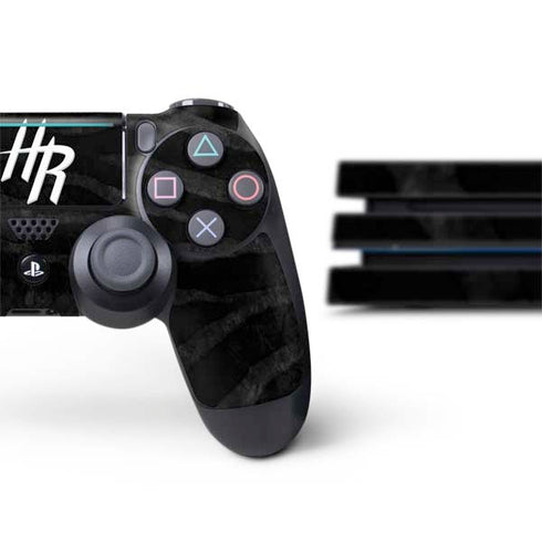 NBA Houston Rockets Black Animal Print PS4 Pro Bundle Skin