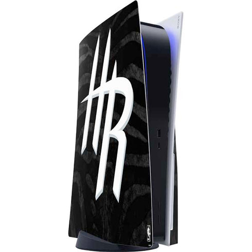 NBA Houston Rockets Black Animal Print PS5 Console Skin