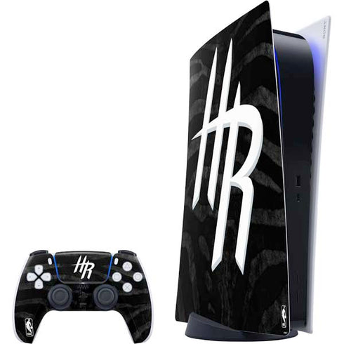 NBA Houston Rockets Black Animal Print PS5 Digital Edition Bundle Skin