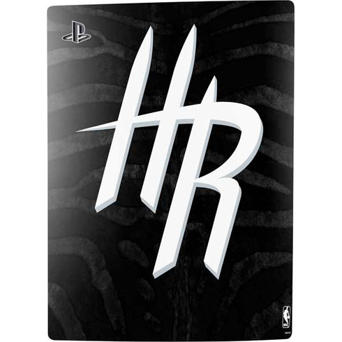 NBA Houston Rockets Black Animal Print PS5 Digital Edition Console Skin
