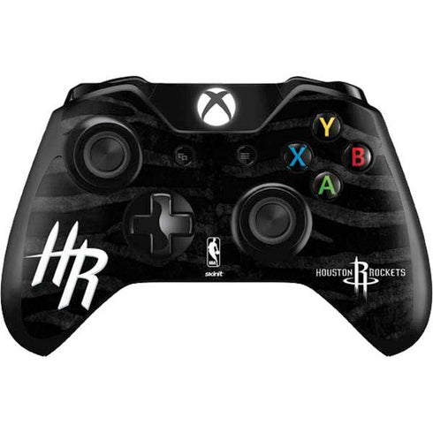 NBA Houston Rockets Black Animal Print Xbox One Controller Skin