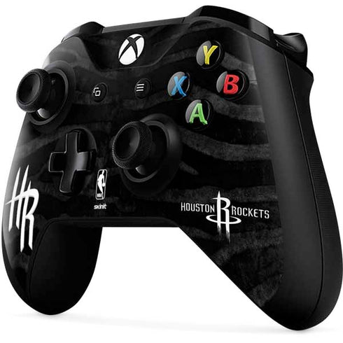 NBA Houston Rockets Black Animal Print Xbox One X Controller Skin