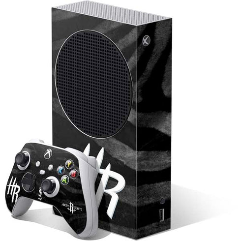 NBA Houston Rockets Black Animal Print Xbox Series S Skins