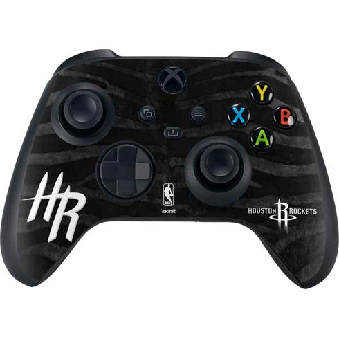 NBA Houston Rockets Black Animal Print Xbox Series X Bundle Skin