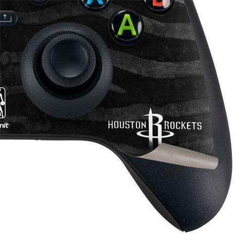 NBA Houston Rockets Black Animal Print Xbox Series X Controller Skin