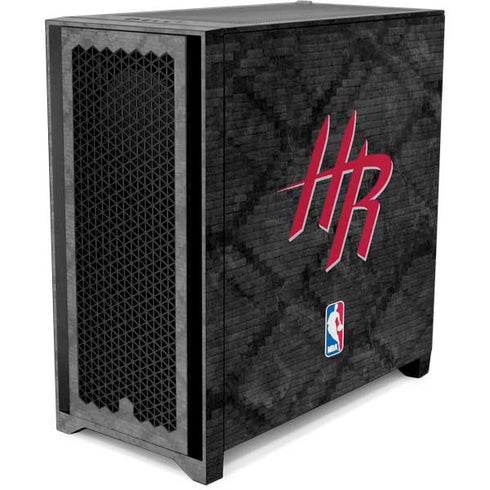 NBA Houston Rockets Dark Rust Corsair 4000D Tempered Glass Mid-Tower ATX Case Skin