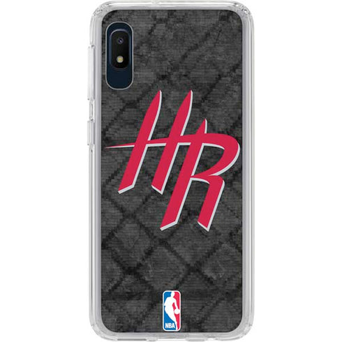 NBA Houston Rockets Dark Rust Galaxy A10e Clear Case