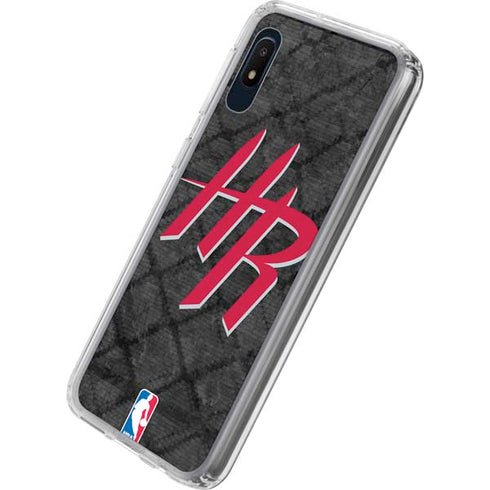 NBA Houston Rockets Dark Rust Galaxy A10e Clear Case
