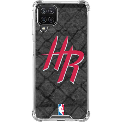 NBA Houston Rockets Dark Rust Galaxy A12 Clear Case
