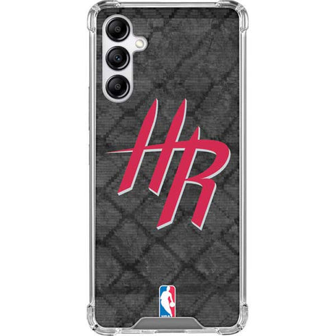 NBA Houston Rockets Dark Rust Galaxy A14 5G Clear Case