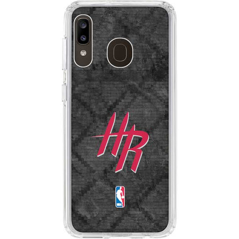 NBA Houston Rockets Dark Rust Galaxy A20 Clear Case