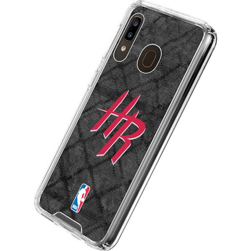 NBA Houston Rockets Dark Rust Galaxy A30 Clear Case
