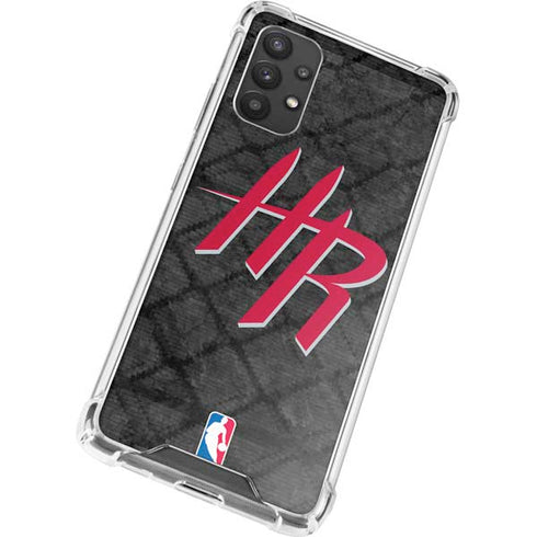 NBA Houston Rockets Dark Rust Galaxy A32 5G Clear Case