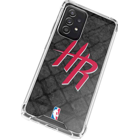 NBA Houston Rockets Dark Rust Galaxy A52 5G Clear Case