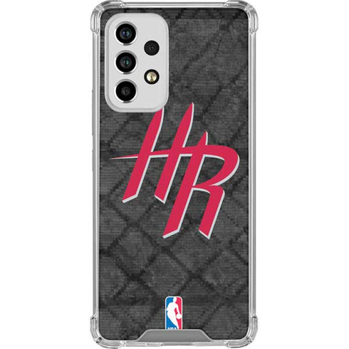 NBA Houston Rockets Dark Rust Galaxy A53 5G Clear Case