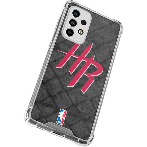 NBA Houston Rockets Dark Rust Galaxy A53 5G Clear Case