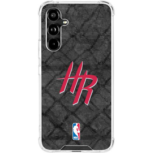 NBA Houston Rockets Dark Rust Galaxy A54 5G Clear Case