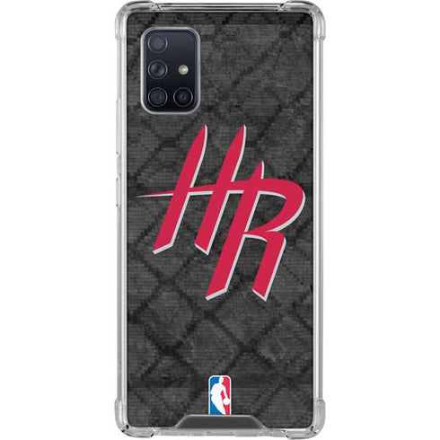 NBA Houston Rockets Dark Rust Galaxy A71 5G Clear Case