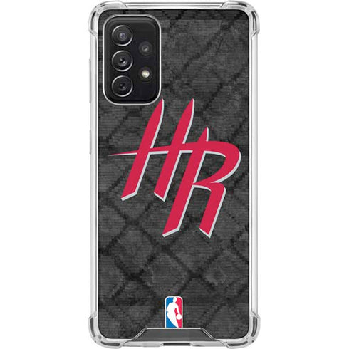 NBA Houston Rockets Dark Rust Galaxy A72 5G Clear Case