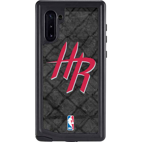 NBA Houston Rockets Dark Rust Galaxy Note 10 Waterproof Case