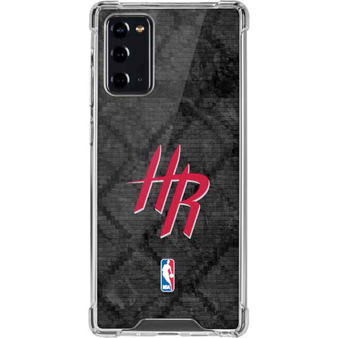 NBA Houston Rockets Dark Rust Galaxy Note20 5G Clear Case