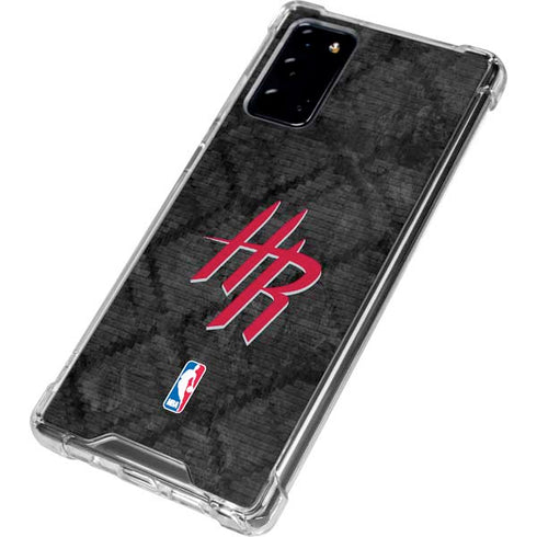 NBA Houston Rockets Dark Rust Galaxy Note20 5G Clear Case
