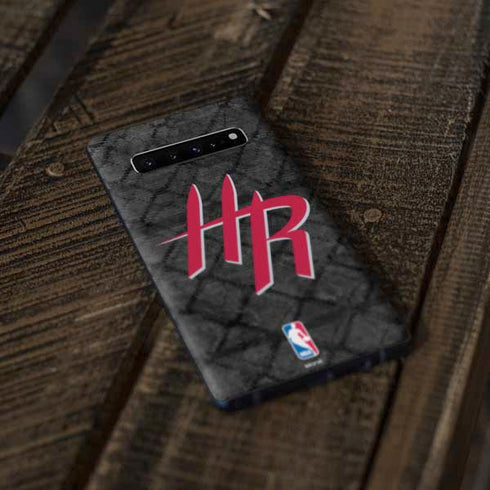 NBA Houston Rockets Dark Rust Galaxy S10 Plus Skin