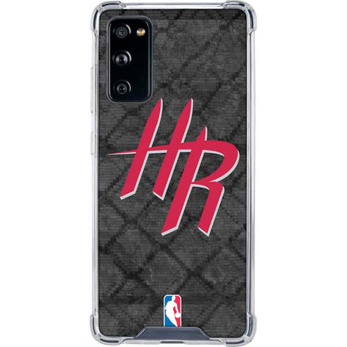 NBA Houston Rockets Dark Rust Galaxy S20 FE Clear Case