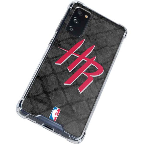 NBA Houston Rockets Dark Rust Galaxy S20 FE Clear Case