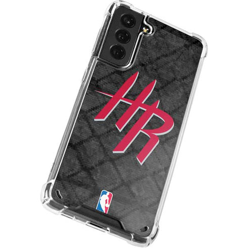 NBA Houston Rockets Dark Rust Galaxy S21 5G Clear Case