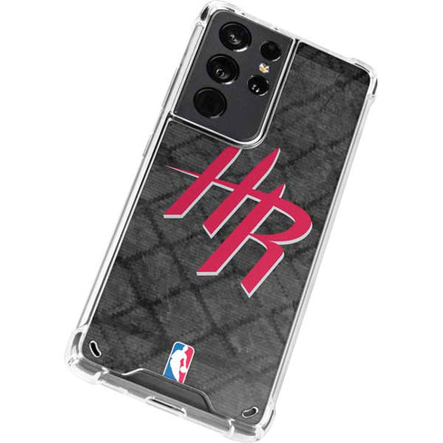 NBA Houston Rockets Dark Rust Galaxy S21 Ultra 5G Clear Case