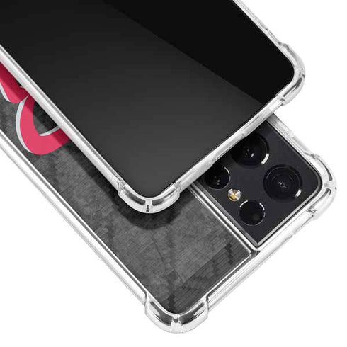 NBA Houston Rockets Dark Rust Galaxy S21 Ultra 5G Clear Case
