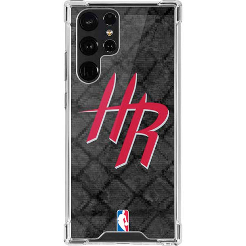 NBA Houston Rockets Dark Rust Galaxy S22 Ultra Clear Case